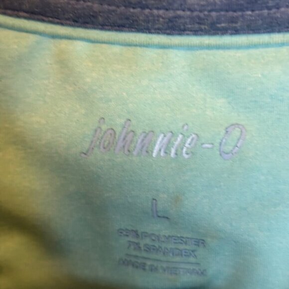 Johnnie-O Shirt Men's Size Large Final Final Drinks Polo Blue - Picture 4 of 4